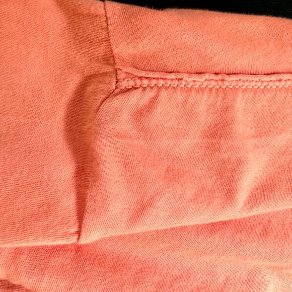 Pilcro Anthropologie Babydoll Top Women’s Sz M Flutter Orange Cotton Viscose - Picture 9 of 10